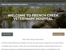 Tablet Screenshot of frenchcreekvet.com